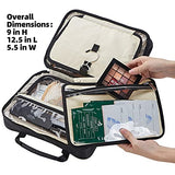 FINDCOZY Extra Large Toiletry Bag with Hanging Hook, Travel Makeup Case for Women, Cosmetic Organizer for Toiletries, Full-Sized Bottles, Beauty, Black