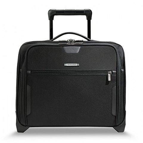 Briggs & Riley @Work Luggage Slim Rolling Brief, Black, One Size