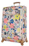 Lily Bloom Luggage Large Expandable Design Pattern Suitcase With Spinner Wheels For Woman (Aquarium Life, 28in) | Suitcases
