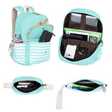 BLUBOON Teens Canvas Backpack Girls School Bags Set, Bookbags + Shoulder bag + Pouch 3 in 1