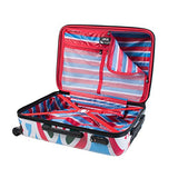 Mia Toro Love Collection Hard Side Spinner Luggage 3Pc Set, Lcg Green