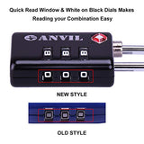 TSA Approved Luggage Locks, Durable Travel Lock with Inspection Indicator and 3 Digit Re-Settable