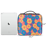 NiceEbag Travel Makeup Bag Cosmetic Bag for Women Girls Professional Train Case Nylon Cosmetic Storage Organizer with Removable Dividers for Cosmetics Make Up Tools, Large & Cute & DIY, Rose