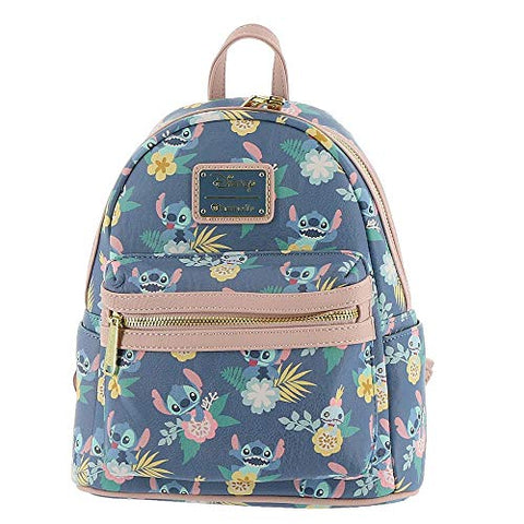 Loungefly Lilo All Over Print Faux Leather Mini Backpack Standard