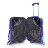 Gabbiano Camo Collection 3 Piece Hardside Spinner Set (Blue)