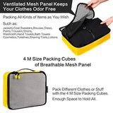 BAGAIL 6 Set Net Packing Cubes Multi-Functional Luggage Packing Organizers for Travel Accessories