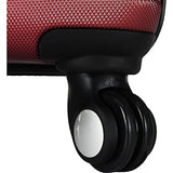 Elite Luggage Tustin 3 Piece Hardside Spinner Luggage Set (Red)