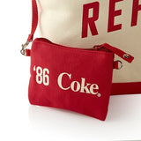 Coca-Cola Oversized Tote Bag With Matching Wristlet ~Delicious & Refreshing