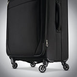 Samsonite Advena Expandable Softside Checked Luggage With Spinner Wheels, 29 Inch, Black