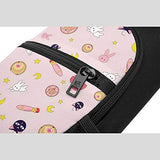 Sai-lor Mo-on Chest Bag Casual Sling Backpack Hiking Daypack Convertible Shoulder Pack