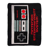 Bioworld Nintendo Retro Nes Controller Throw Blanket, 48" X 60"