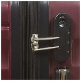 Dejuno Emerson 3-Piece Hardside Expandable Spinner Luggage Set, Burgundy