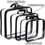 Clear Compression Packing Cubes 3 Set - Bags for Travel - Luggage Cube Organizer