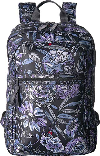 Vera Bradley Women's Packable Backpack Purple Floral Bouquet One Size