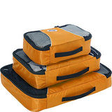 eBags Packing Cubes for Travel - 3pc Set - (Tangerine)