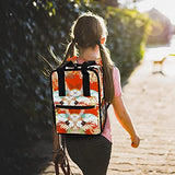 LORVIES Unique Japanese Print School Bag for Student Bookbag Teens Travel Backpack Casual Daypack Travel Hiking Camping