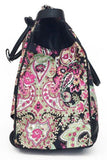 Trendy Flyer Computer/Laptop Rolling Bag 2 Wheel Case Paisley Green