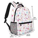 Multi leisure backpack,Kids Sweets Ice Cream Candy Print, travel sports School bag for adult youth College Students