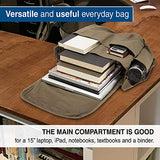 Jedi Order Logo Army Heavyweight Canvas Messenger Shoulder Bag in Olive & Black