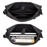 Vonxury Canvas Mens Messenger Bag Vintage 15 Inch Laptop Bag Large Satchel Bag