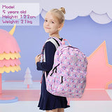 Unicorn Backpack for Girls Kids Backpack Toddler Backpack for Kindergarten Cute Preschool Backpack with Front Chest Buckle, Pink Unicorns VONXURY