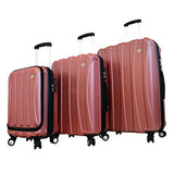 Mia Toro Luggage Tasca Fusion Hardside Spinner 3 Piece Set Red, Red, One Size