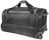 ful Xpedition 30in Rolling Duffel Bag, Retractable Pull Handle, Black/Grey, One Size
