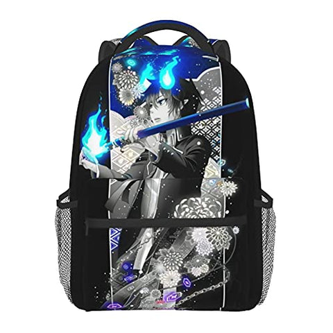 Blue Exorcist-Rin Okumura Backpack Large-Capacity School Bag Laptop Portable Backpack For Travel Office Shopping