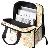LORVIES Japanese Sakura School Bag for Student Bookbag Teens Travel Backpack Casual Daypack Travel Hiking Camping