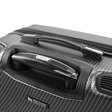 Mia Toro Italy Gaeta Hard Side 26 Inch Spinner Luggage, Blue