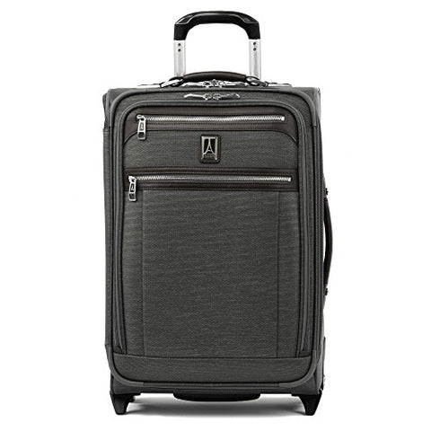 Travelpro Luggage Platinum Elite 22" Carry-On Expandable Rollaboard With Usb Port, Vintage Grey