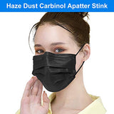Black Disposable Face Masks, Face Mask of 50 Pack Disposable Mask