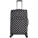 Heritage Travelware Albany Park 24" 600d Polka Dot Polyester Expandable 4-wheel Spinner Checked
