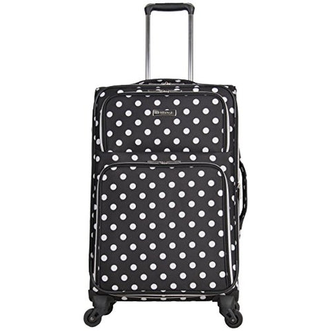 Heritage Travelware Albany Park 24" 600d Polka Dot Polyester Expandable 4-wheel Spinner Checked