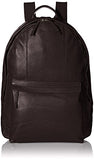 Cole Haan Men's Pebble Leather Backpack, Chocolate, One Size