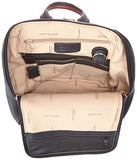 Derek Alexander Backpack Sling With Large Front Open, Black/Brandy, One Size