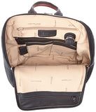 Derek Alexander Backpack Sling With Large Front Open, Black/Brandy, One Size