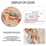 COTRUNKAGE Vintage Luggage Set 3 Piece Cute Travel Suitcase for Women with Cosmetic Case, Beige Floral