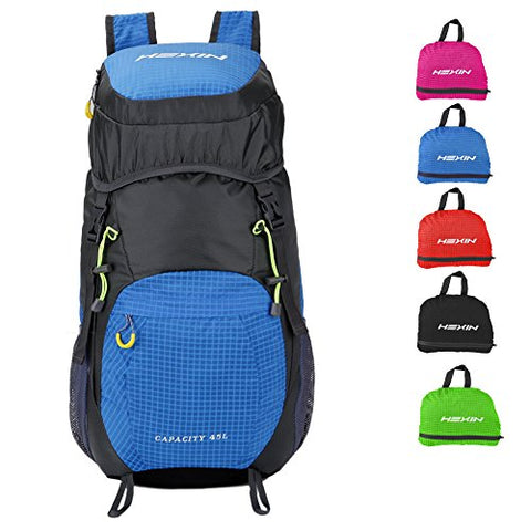 HEXIN Packable Backpack Hiking Daypacks Big Camping Outdoor Backpack