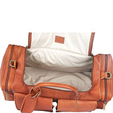 Claire Chase Distressed Hampton Leather Duffel Bag In Cafe