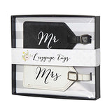 C.R. Gibson True Love 2-Piece Luggage Tag Set, Mr. And Mrs.
