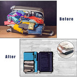 BAGAIL 7 pcs Travel Packing Organizers with 3 Packing Cubes,1 Flat Bag, 1 Shoe Bag,1 Bra