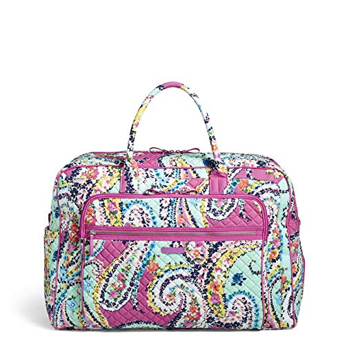 Vera Bradley Iconic Grand Weekender Travel Bag, Signature Cotton, Wildflower Paisley