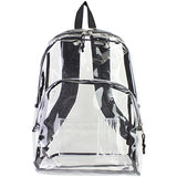 Eastsport Clear Backpack, Black Trim