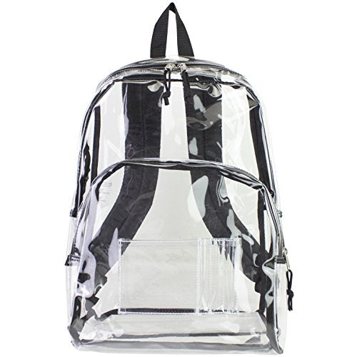 Eastsport Clear Backpack, Black Trim