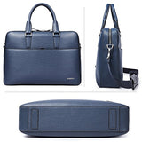 BOSTANTEN Leather Briefcase Shoulder Business Vintage Slim Messenger Bags for Men & Women