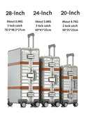 All Al-Mg Alloy HardShell Carry-on/Cabin Luggage TSA Approved Silver 24"