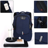 Silmarils 13 Inch To 17.3 Inch Tsa Friendly Scansmart Laptop Backpack Waterproof (Black/Blue)(Blue)
