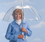 Miles Kimball Clear Dome Umbrella, Durable Wind-Resistant Umbrella with Sturdy Bubble Design,
