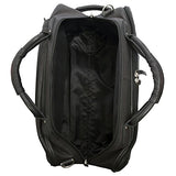 Canyon Outback Wildcat Canyon 20-Inch Rolling Leather Duffel Bag, Black, One Size